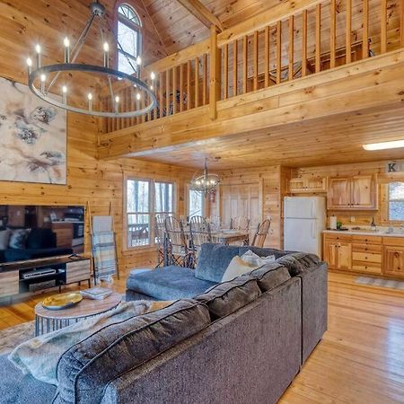 Mtn Cabin Sleeps 10 - 5 Mins To Fishing & Camping Ellijay Exteriör bild