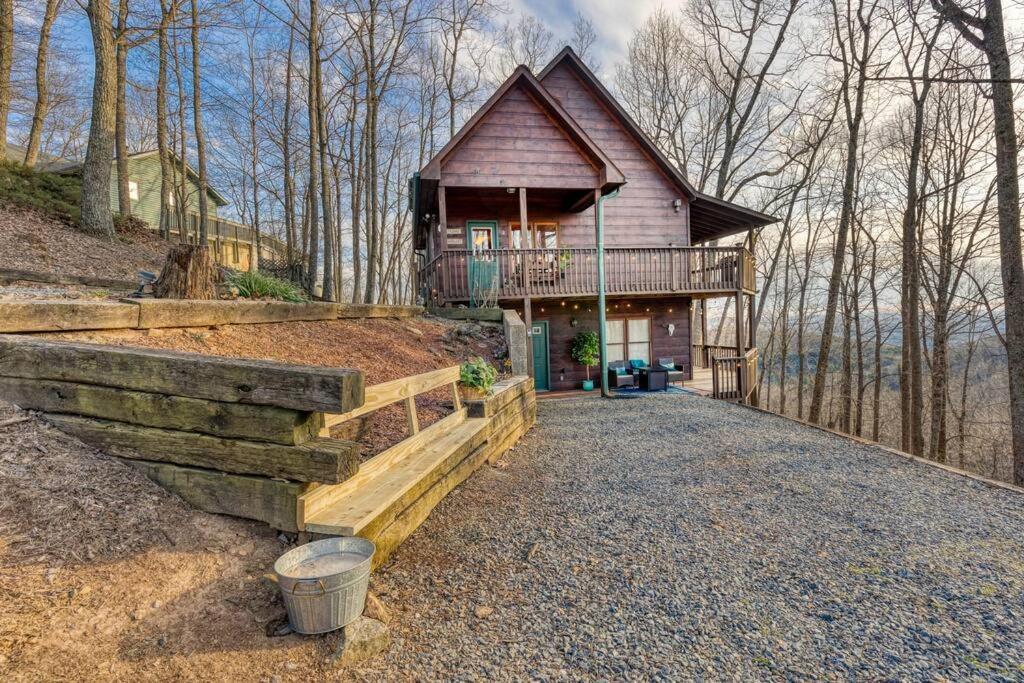 Mtn Cabin Sleeps 10 - 5 Mins To Fishing & Camping Ellijay Exteriör bild